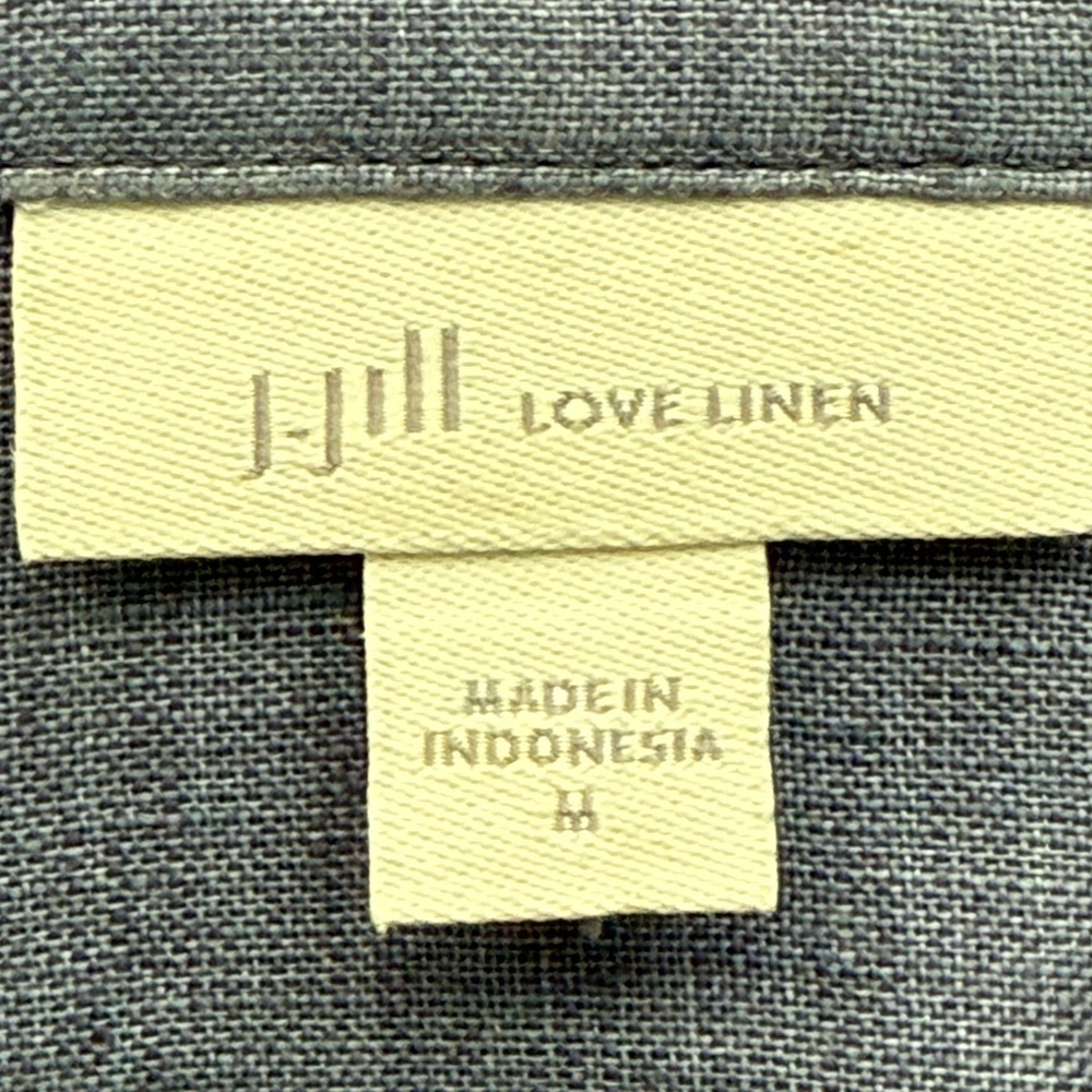 J. Jill Everyday Linen Button Down Light Marine - Medium - Picture 9 of 9